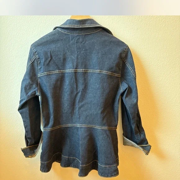 Women's Blue Denim Jacket - Picture 6 of 7